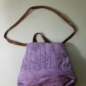 Purple Tommy Hilfiger Purse bag New handle and shoulder strap Br leather accents